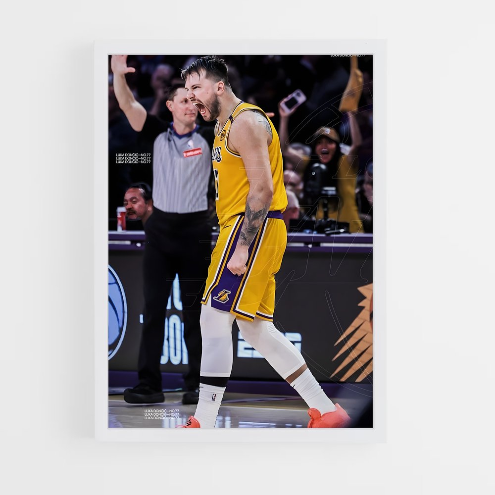 Poster Luka en Action – affiche Basketball (vue 3)